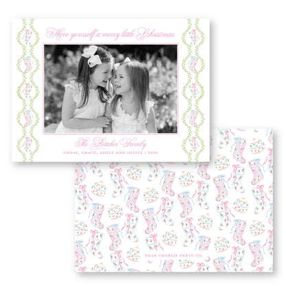 Pretty Little Christmas Frame Card | Holiday Photo Card