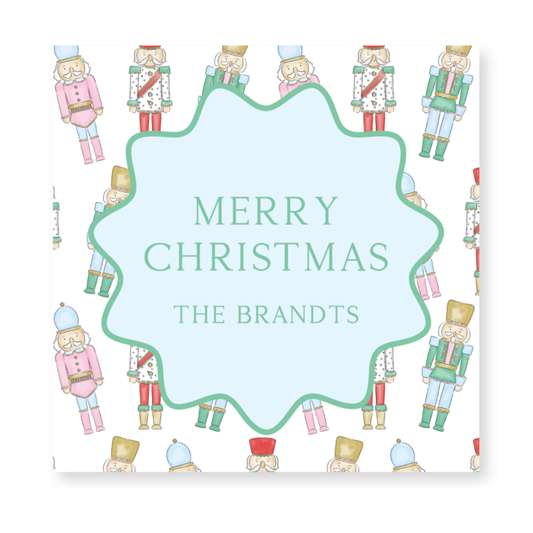 a christmas card with the words merry christmas the brands